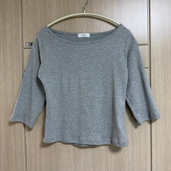 [BUNJANG] 7-Part Boat Neck T-Shirt / 7부 보트넥T
