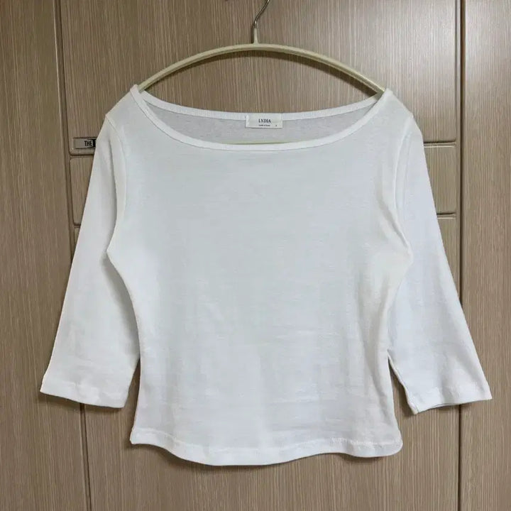 [BUNJANG] 7-Part Boat Neck T-Shirt / 7부 보트넥T