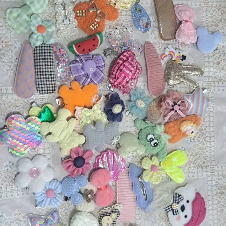 [SOLD OUT] H3 새상품 귀여운 유아 머리핀 세트 50개 일괄