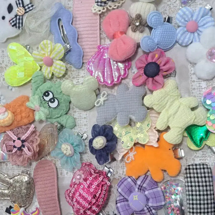 [SOLD OUT] H3 새상품 귀여운 유아 머리핀 세트 50개 일괄