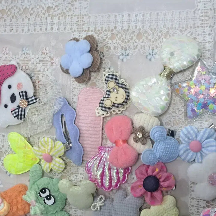 [SOLD OUT] H3 새상품 귀여운 유아 머리핀 세트 50개 일괄