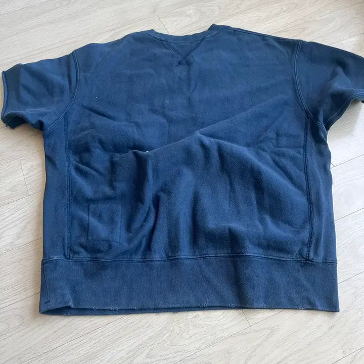 [BUNJANG] Kakys Navy S Size Short Sleeve Sweatshirt / 카키스 반팔 스웻셔츠 네이비 s