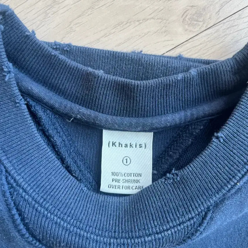 [BUNJANG] Kakys Navy S Size Short Sleeve Sweatshirt / 카키스 반팔 스웻셔츠 네이비 s