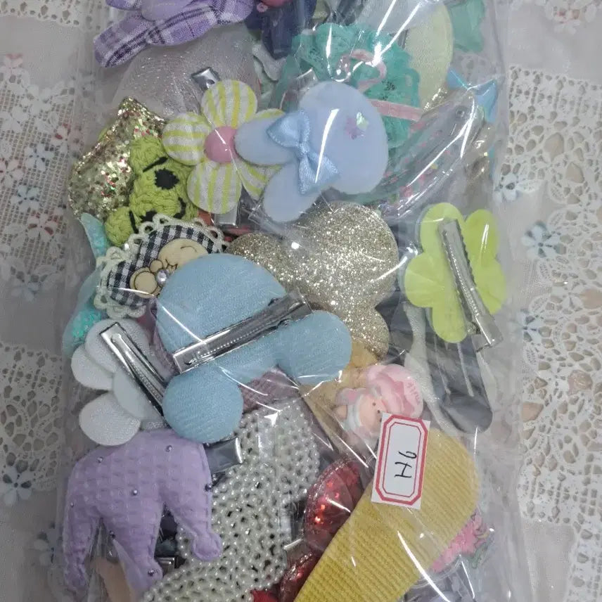 [SOLD OUT] H6 새상품 귀여운 유아 머리핀 세트 50개 일괄
