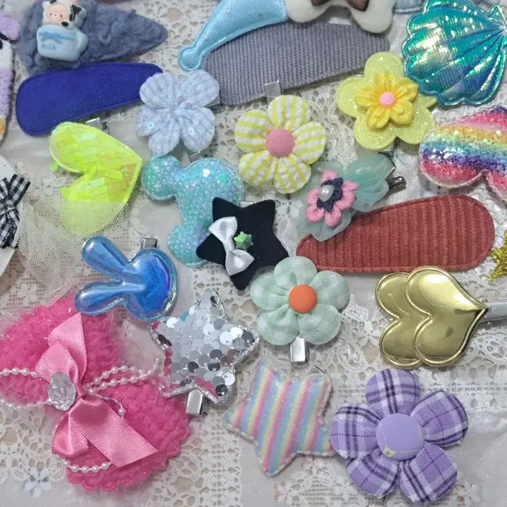 [BUNJANG] H7 Baby Hairpin Set (50 Pieces) / H7 새상품 귀여운 유아 머리핀 세트 50개 일괄