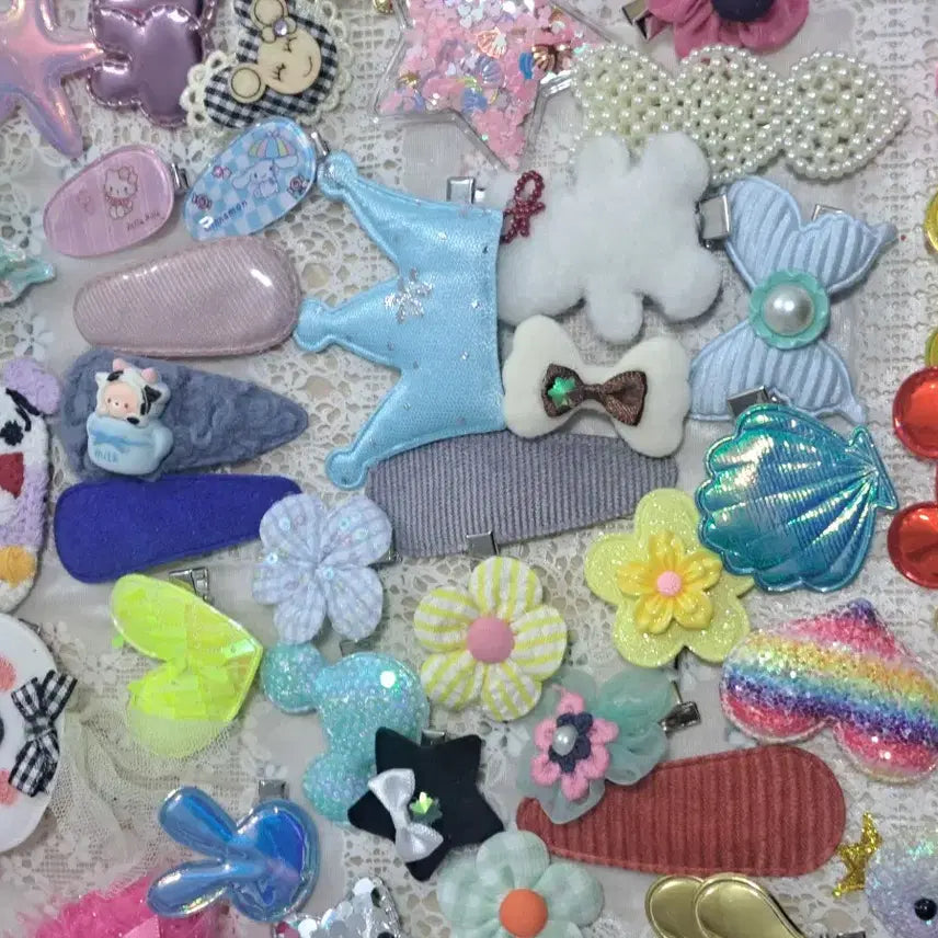 [BUNJANG] H7 Baby Hairpin Set (50 Pieces) / H7 새상품 귀여운 유아 머리핀 세트 50개 일괄