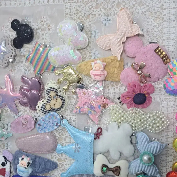 [BUNJANG] H7 Baby Hairpin Set (50 Pieces) / H7 새상품 귀여운 유아 머리핀 세트 50개 일괄