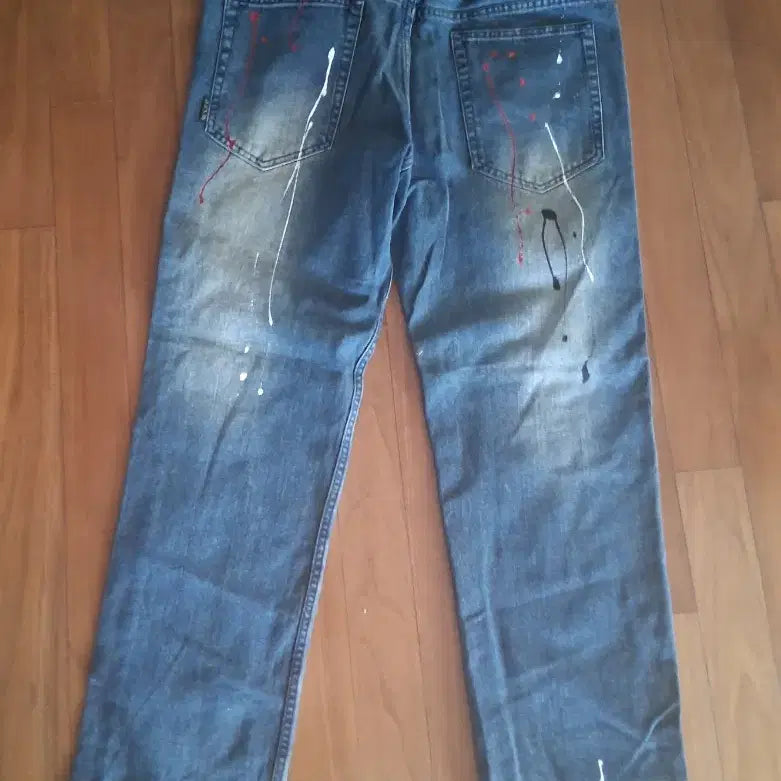 [BUNJANG] Painting Denim Jeans / 페인팅 데님 청바지38