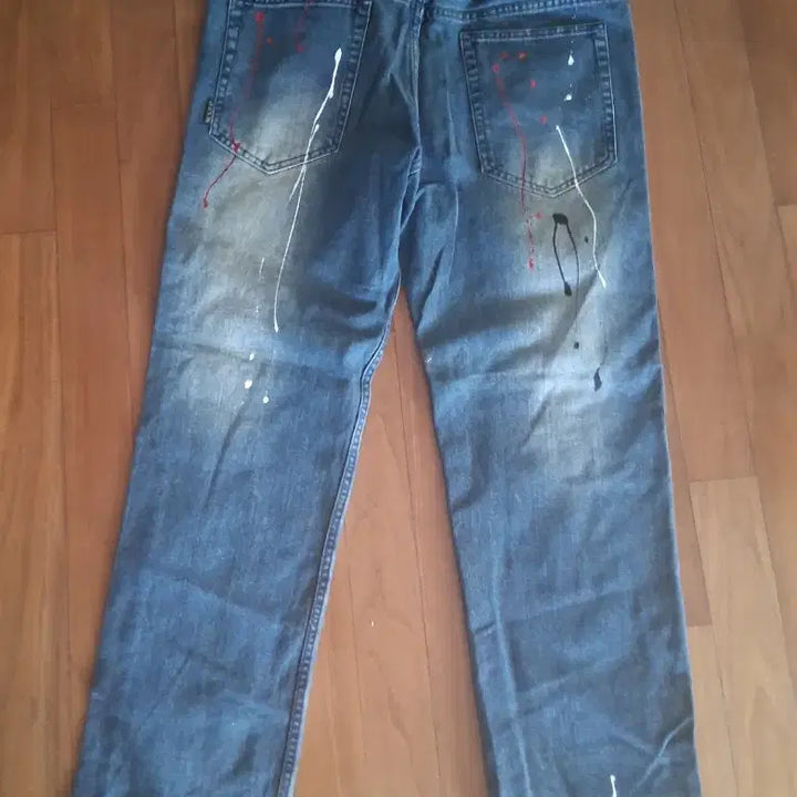 [BUNJANG] Painting Denim Jeans / 페인팅 데님 청바지38