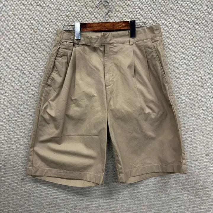 [BUNJANG] Musinsa Standard Cotton Pinstuck Shorts 31 inch / 무신사스탠다드 핀턱 코튼팬츠 반바지 31인치 A10022