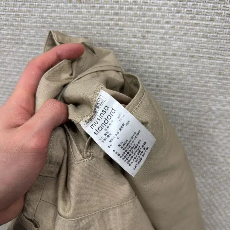 [BUNJANG] Musinsa Standard Cotton Pinstuck Shorts 31 inch / 무신사스탠다드 핀턱 코튼팬츠 반바지 31인치 A10022