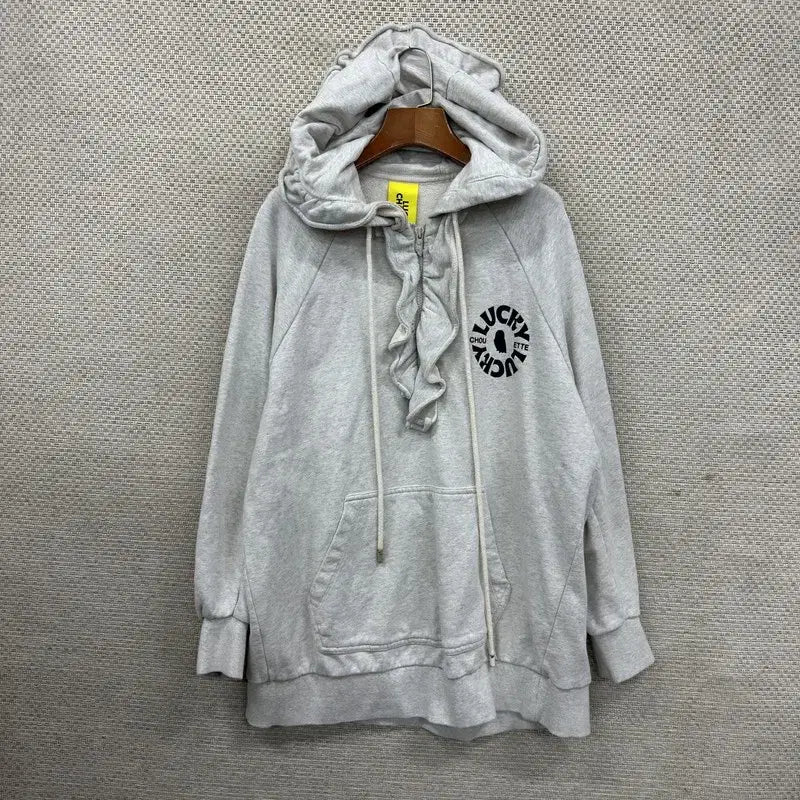 [SOLD OUT] 럭키슈에뜨 프릴 반집업 후드티 36 A10035