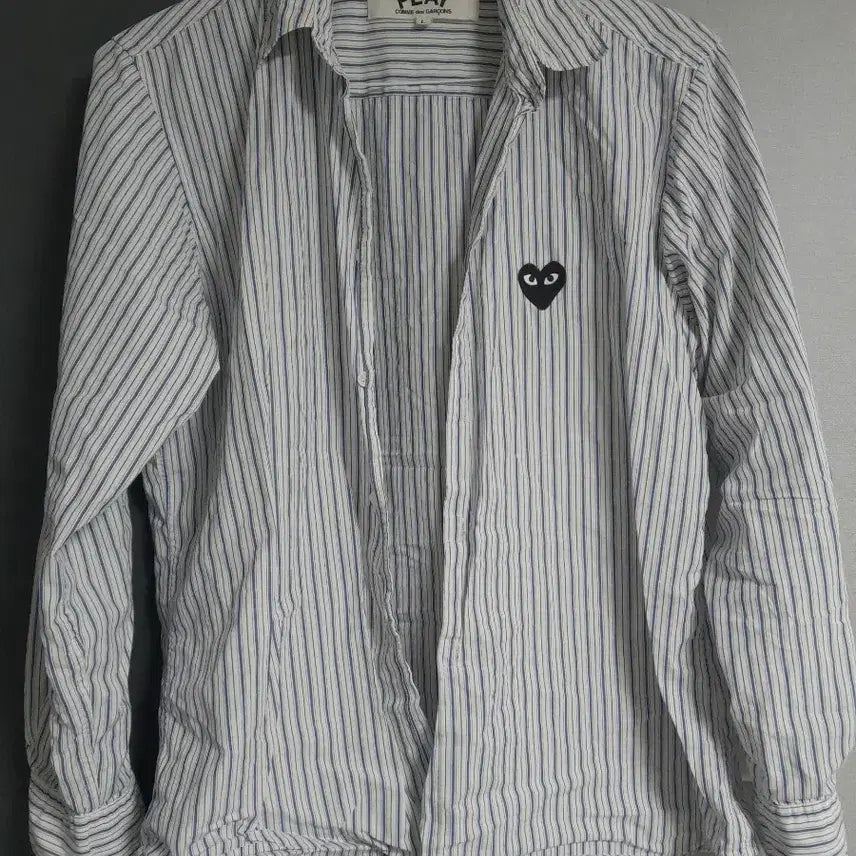 [SOLD OUT] 꼼데가르송 플레이 스트라이프 셔츠L