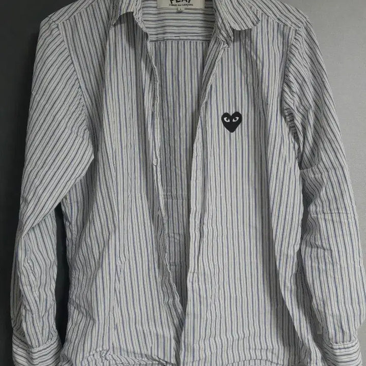 [SOLD OUT] 꼼데가르송 플레이 스트라이프 셔츠L