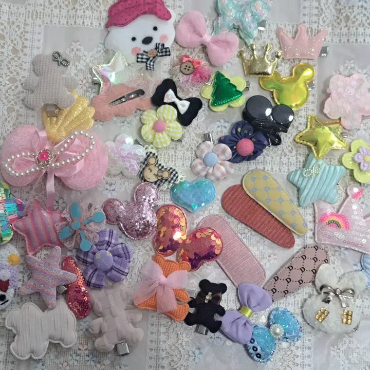 [BUNJANG] H9 Baby Hairpin Set (50 Pieces) / H9 새상품 귀여운 유아 머리핀 세트 50개 일괄