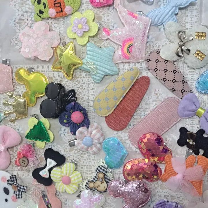 [BUNJANG] H9 Baby Hairpin Set (50 Pieces) / H9 새상품 귀여운 유아 머리핀 세트 50개 일괄