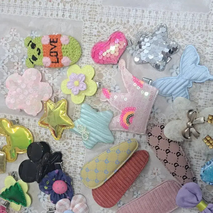 [BUNJANG] H9 Baby Hairpin Set (50 Pieces) / H9 새상품 귀여운 유아 머리핀 세트 50개 일괄