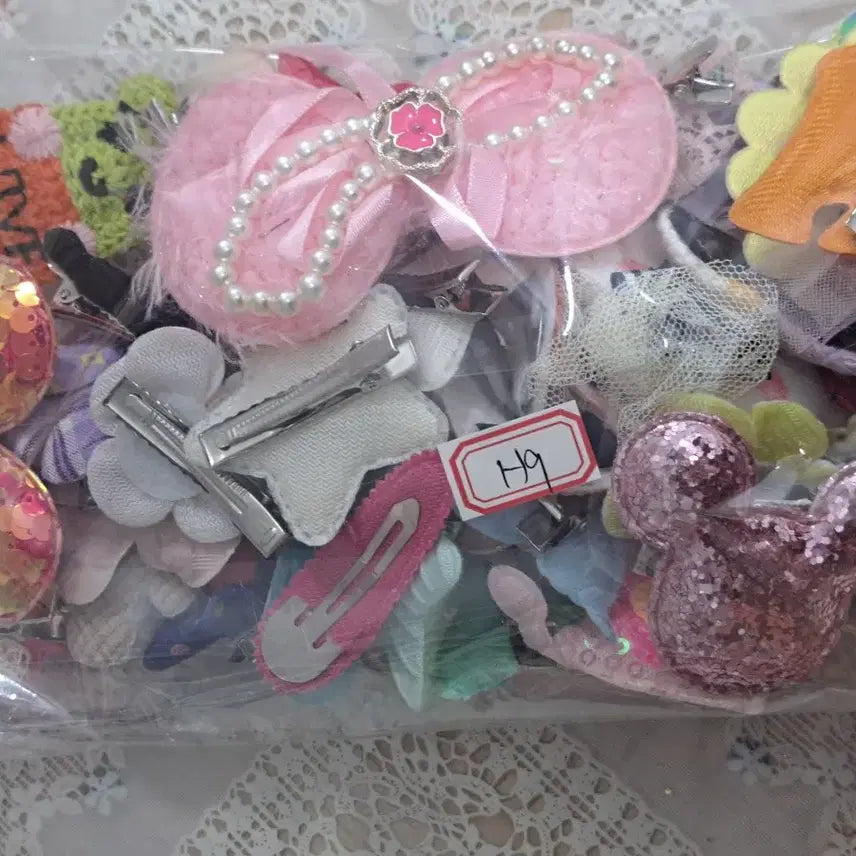 [BUNJANG] H9 Baby Hairpin Set (50 Pieces) / H9 새상품 귀여운 유아 머리핀 세트 50개 일괄