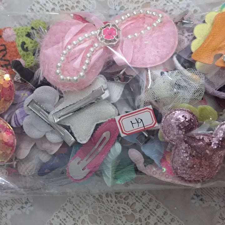 [BUNJANG] H9 Baby Hairpin Set (50 Pieces) / H9 새상품 귀여운 유아 머리핀 세트 50개 일괄