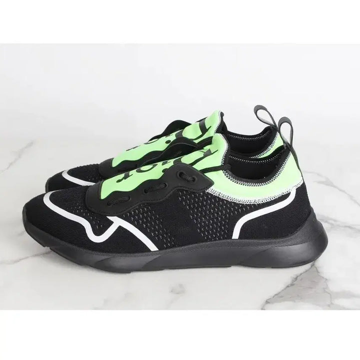 [BUNJANG] Dior B21 Neon Sneakers Black Green 44 / 디올 B21 네온 스니커즈 블랙 그린 44(290)
