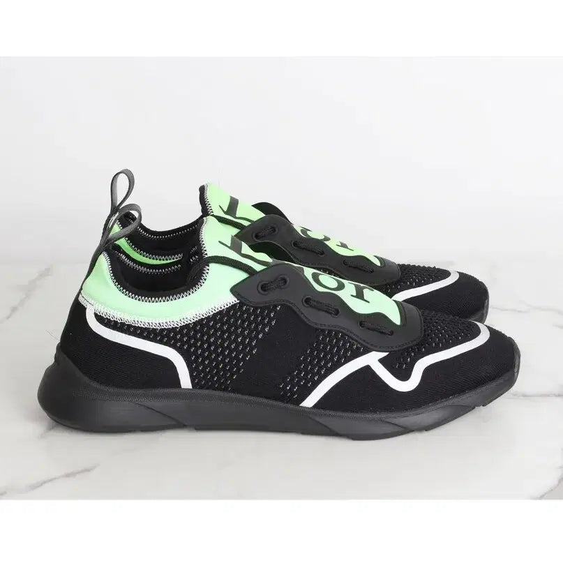 [BUNJANG] Dior B21 Neon Sneakers Black Green 44 / 디올 B21 네온 스니커즈 블랙 그린 44(290)