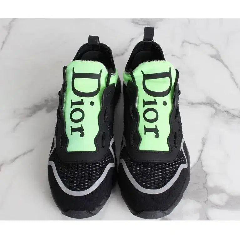 [BUNJANG] Dior B21 Neon Sneakers Black Green 44 / 디올 B21 네온 스니커즈 블랙 그린 44(290)