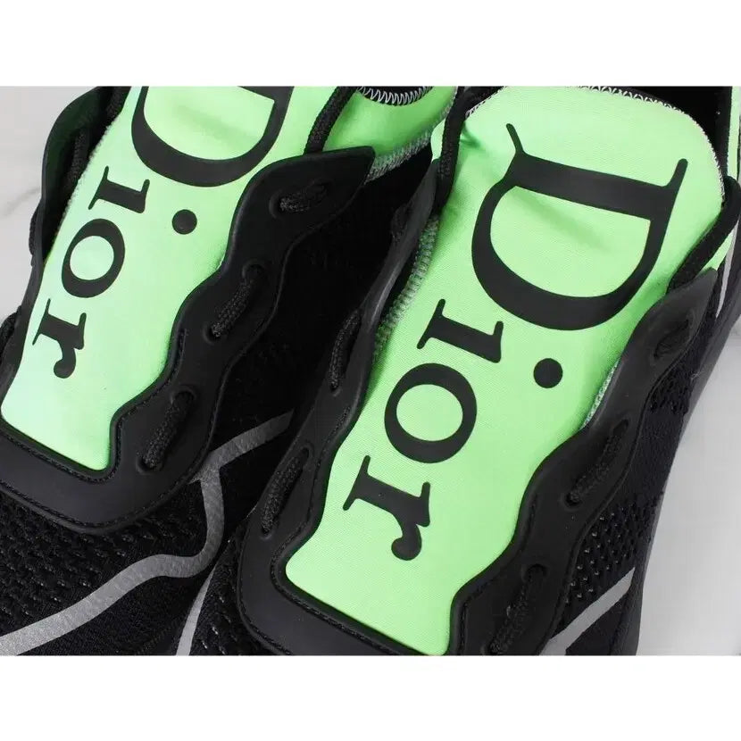 [BUNJANG] Dior B21 Neon Sneakers Black Green 44 / 디올 B21 네온 스니커즈 블랙 그린 44(290)