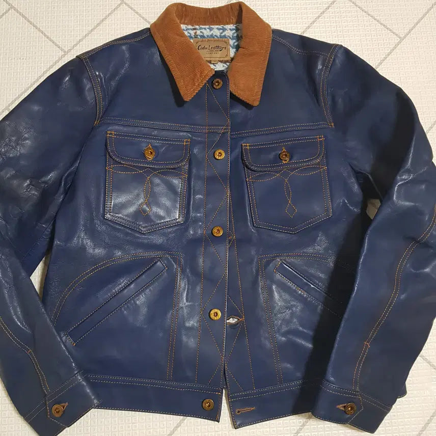 [BUNJANG] Cidu Horsehide Trucker Jacket / cidu 호스하이드트러커자켓 2x (rrl스타일 )