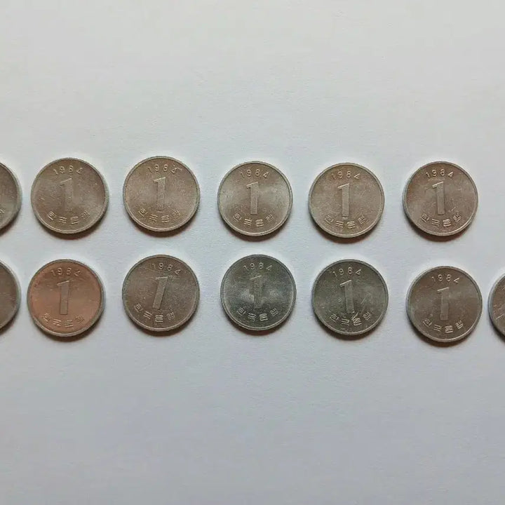 [SOLD OUT] 1984년 1원 동전 13개 일괄