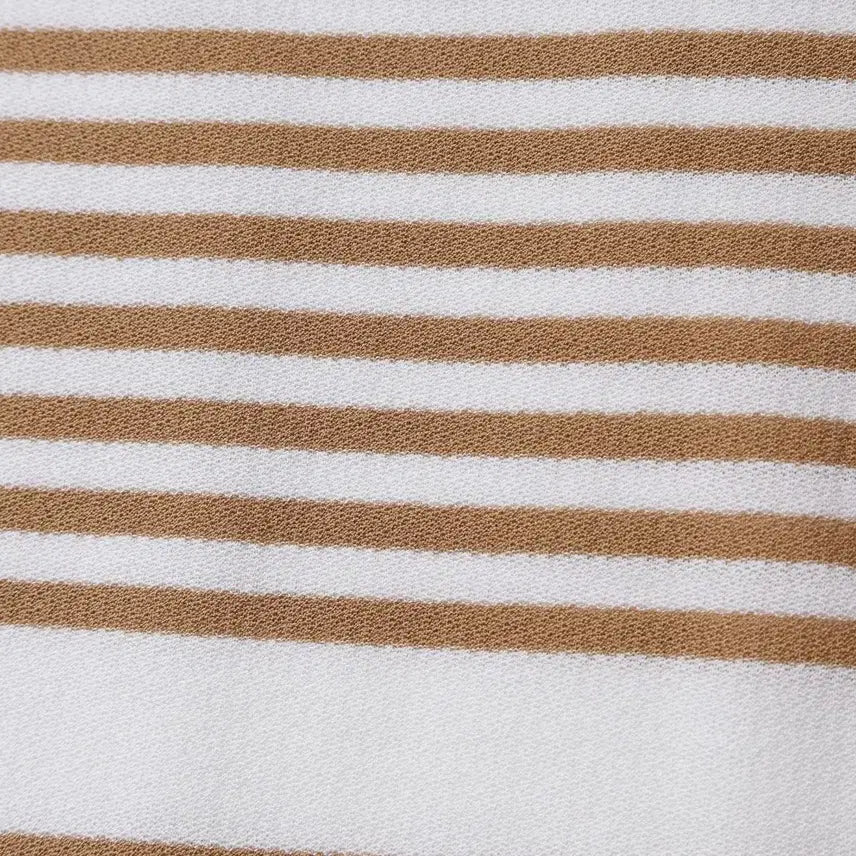 [BUNJANG] Brentwood Striped Henley Neck T-shirt / 브렌우드 티셔츠 새제품