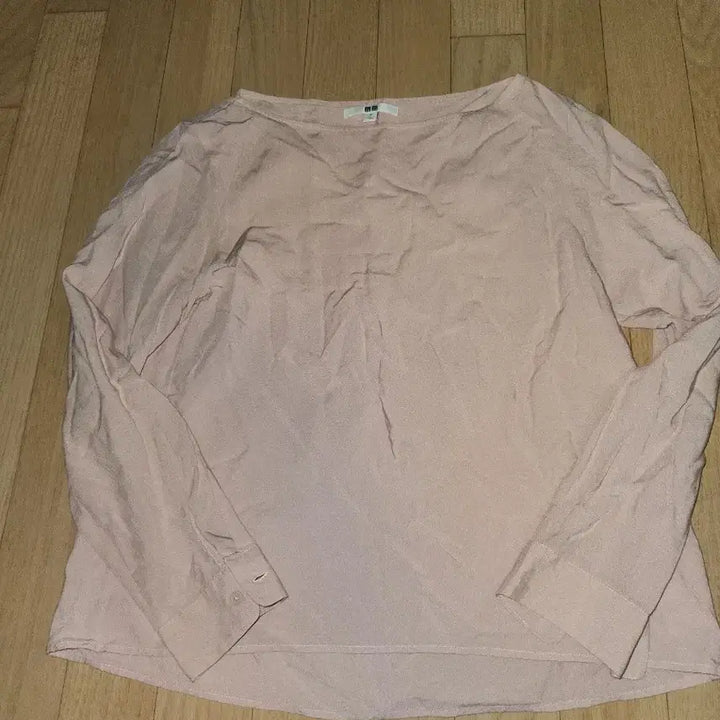 [BUNJANG] Uniqlo Pink Long Sleeve Blouse / 유니클로 핑크색 긴팔 블라우스 M