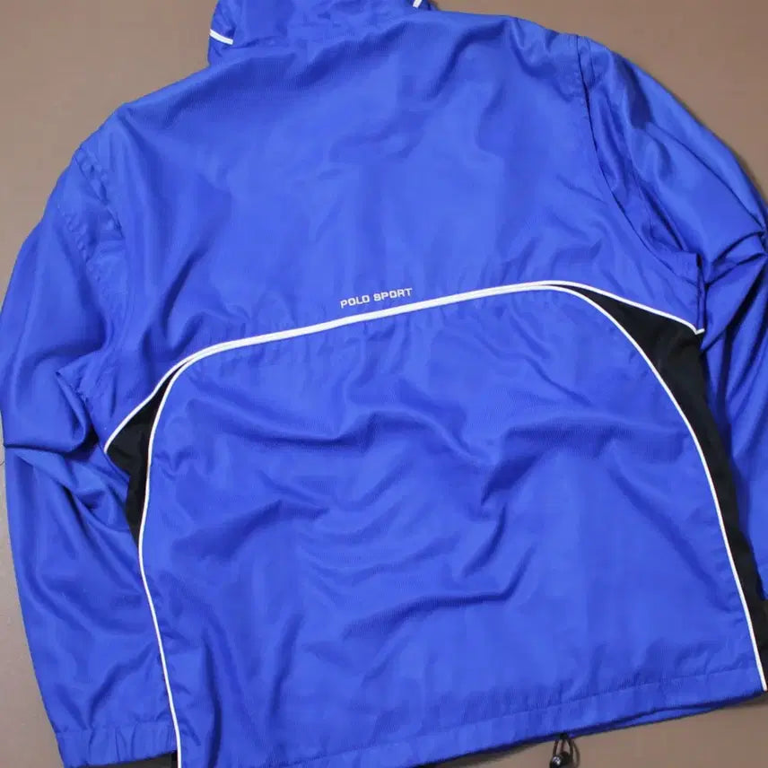 [BUNJANG] Polo Sport USA Blue Windbreaker Jacket / Polo 폴로 스포츠 USA 블루 바람막이