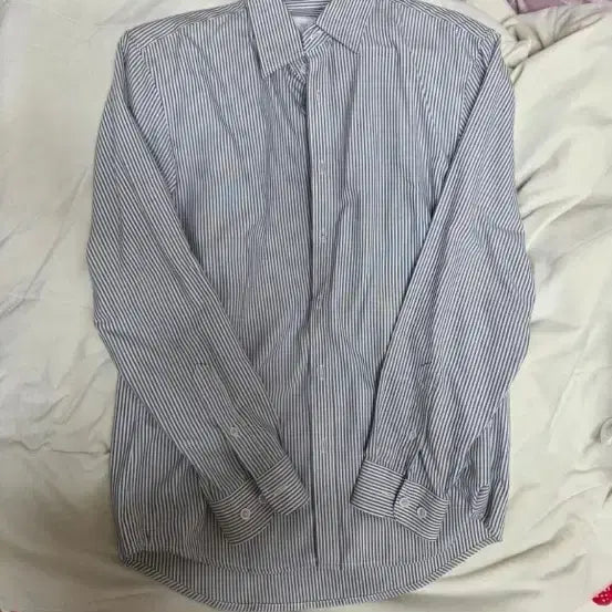 [BUNJANG] Polham Oxford Stripe Long Sleeve Shirt / 폴햄 옥스포드 스트라이프 긴팔 셔츠 남방