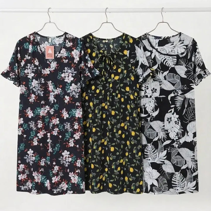 [BUNJANG] Home Wear Rayon Dress (3-Piece Set) / **새상품 ** 홈웨어원피스 3장