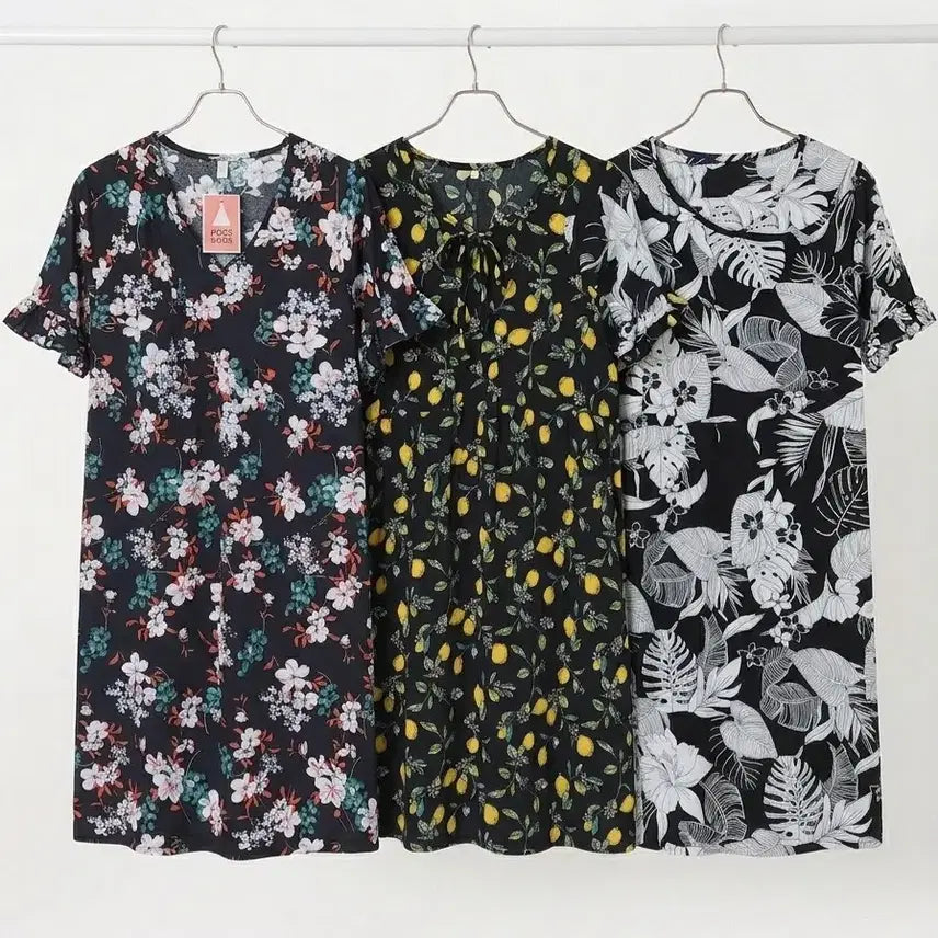 [BUNJANG] Home Wear Rayon Dress (3-Piece Set) / **새상품 ** 홈웨어원피스 3장