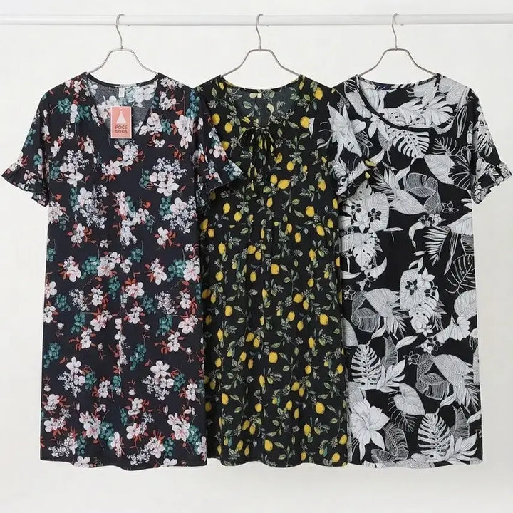 [BUNJANG] Home Wear Rayon Dress (3-Piece Set) / **새상품 ** 홈웨어원피스 3장
