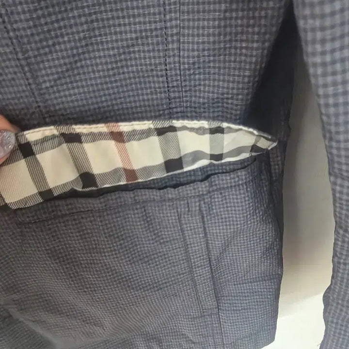 [BUNJANG] Daks Check Pattern Cotton Jacket / 닥스  체크 면 자켓