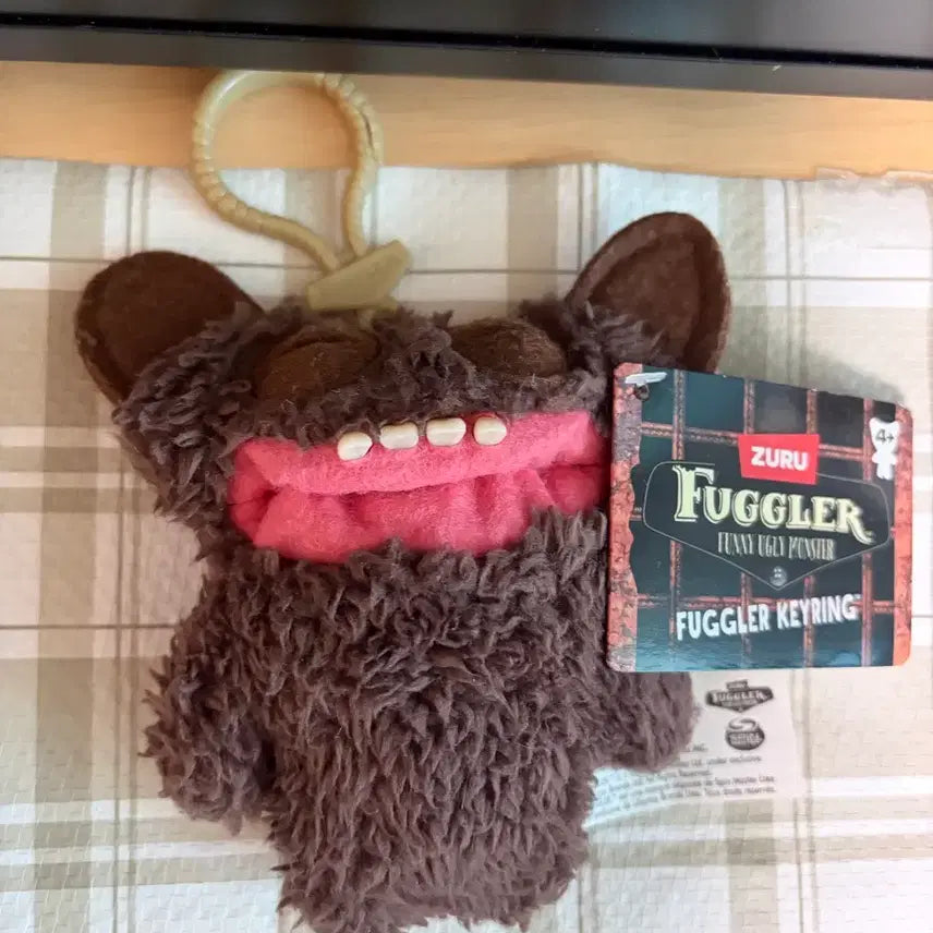 [BUNJANG] ZURU Fuggler Brown Keyring Plush / ZURU 퍼글러 키링 브라운 인형