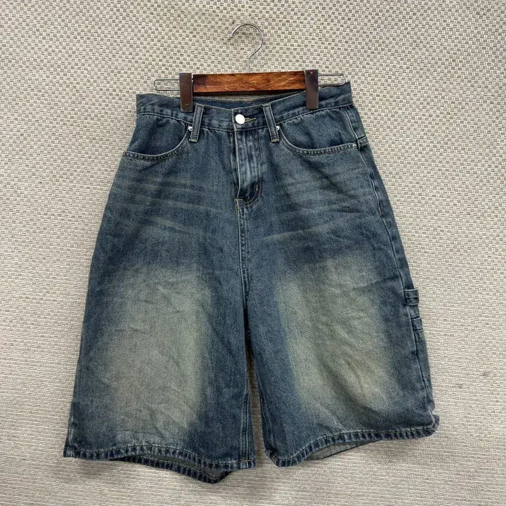 [BUNJANG] Carpenter Vintage Denim Shorts M16921 / 빈티지 카펜터 데님 반바지 S M16921