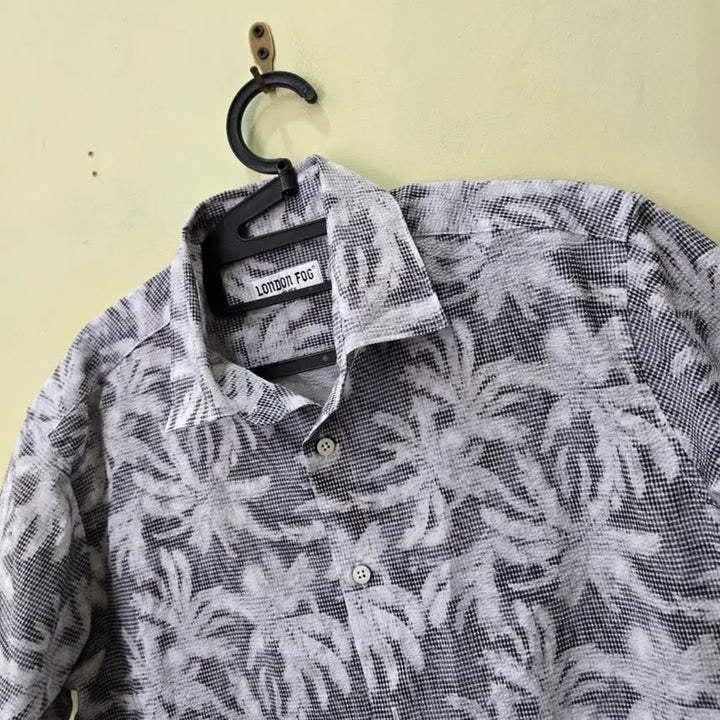 [BUNJANG] London Fog Palm Tree Print Short Sleeve Shirt / [100] 런던포그 반팔 셔츠