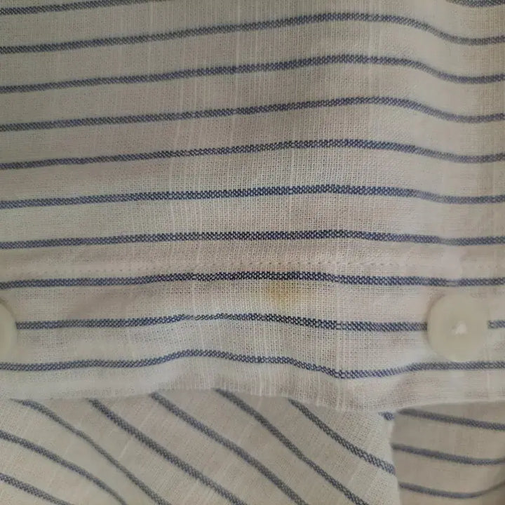 [BUNJANG] Kangol Striped Henley Shirt M / 캉골 스트라이프 헨리넥 셔츠 M