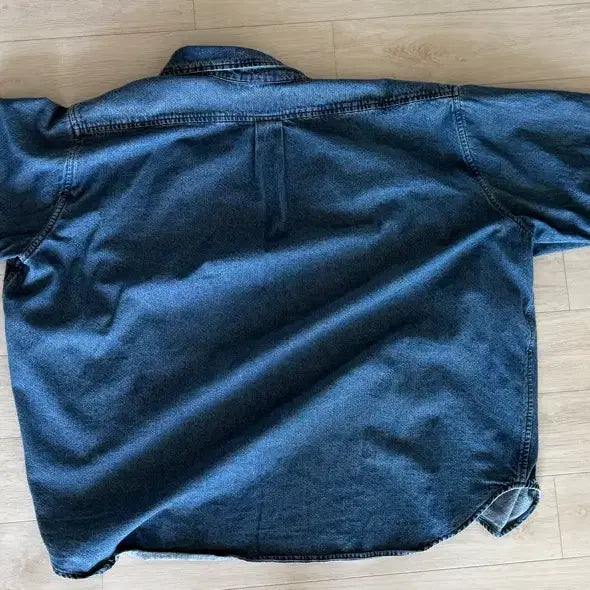 [BUNJANG] Lafayette Store Denim Shirt / 라퍼지스토어 오버사이즈 긴팔 데님셔츠 청남방 팝니다
