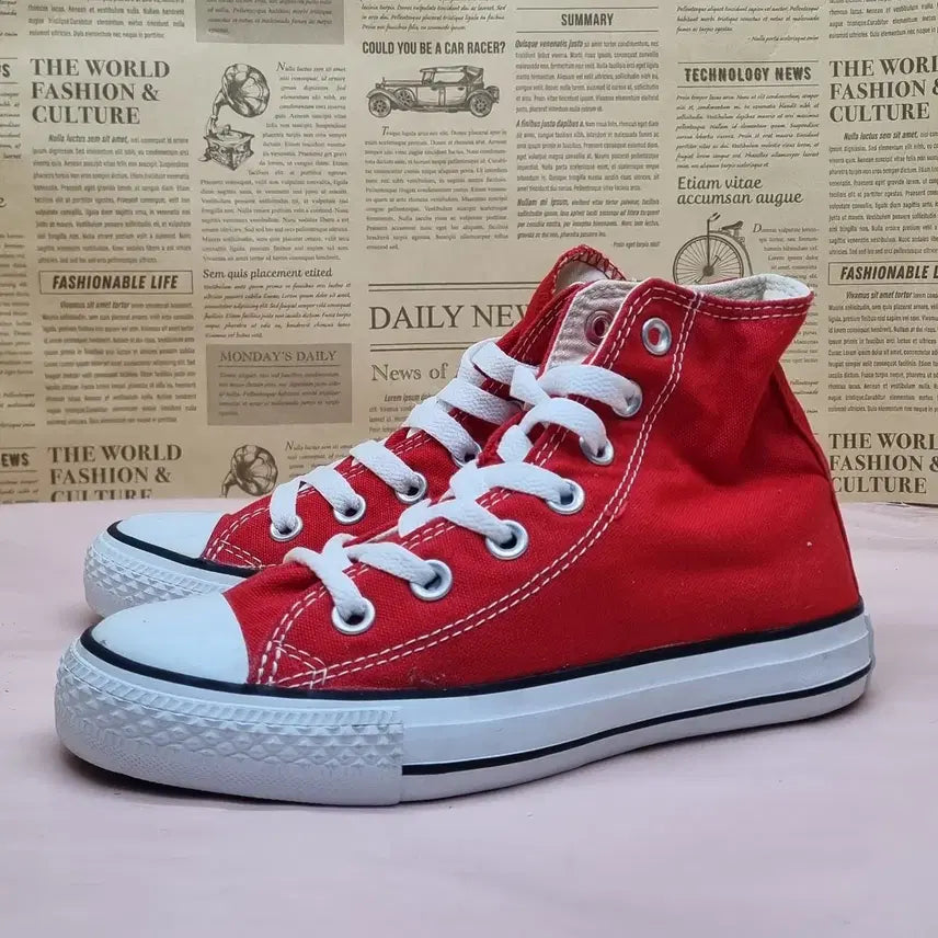 [BUNJANG] Converse Chuck Taylor Core High Red High-top 220 / 컨버스 척테일러 코어 하이 레드 하이탑 220