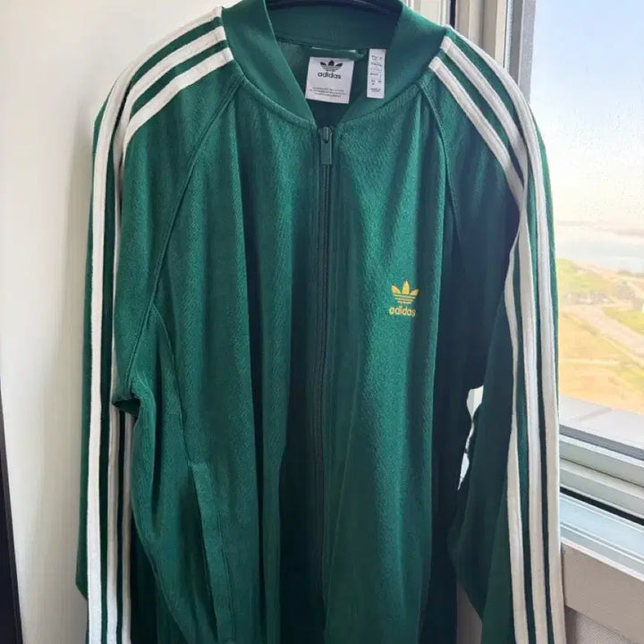 [BUNJANG] Adidas Three Stripes Track Top Green / 아디다스 삼선 트랙탑 그린