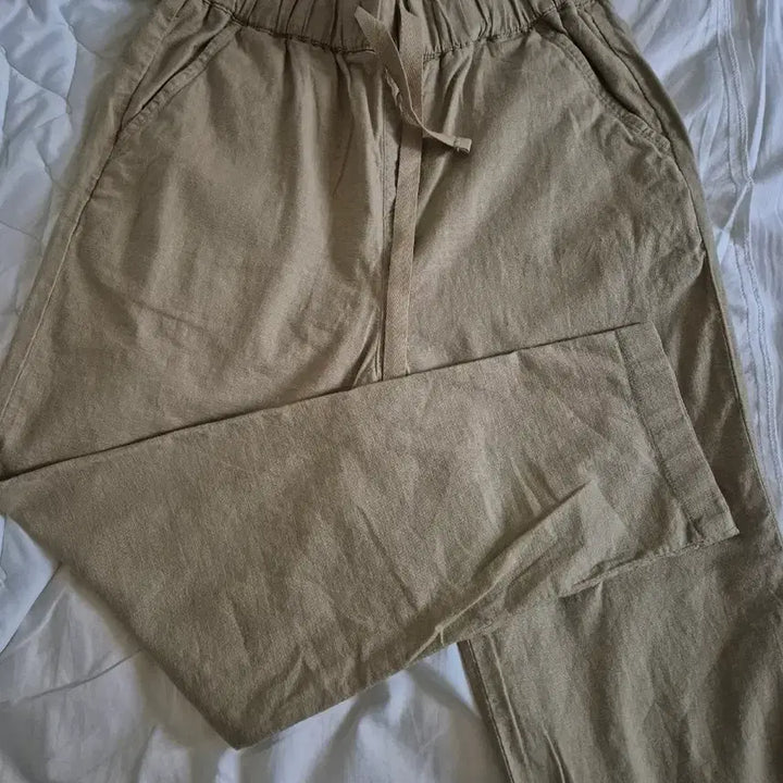 [BUNJANG] TBJ Linen Blend Slacks / [새상품]TBJ슬림배기핏 린넨마바지