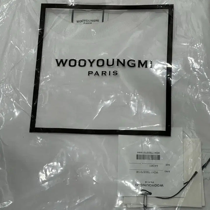 [BUNJANG] Wooyoungmi Blur Graphic T-shirt White / [44] 우영미 블러 그래픽 티셔츠 화이트 - 24SS