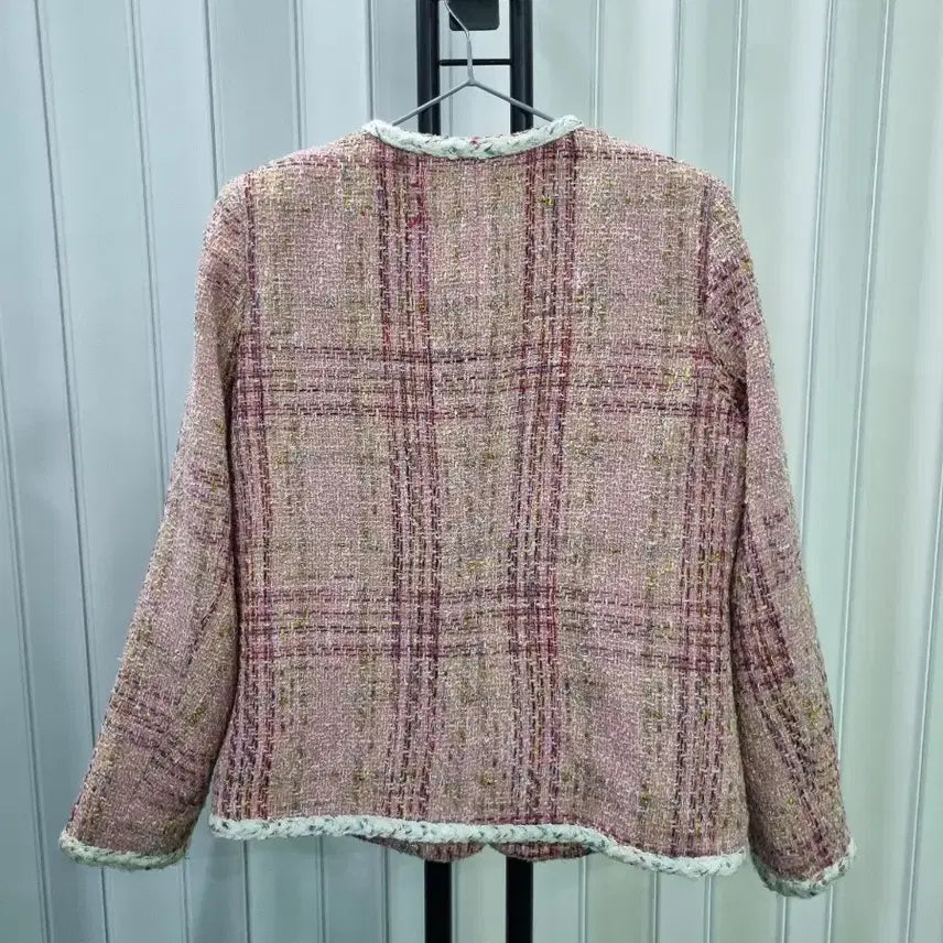 [BUNJANG] Romi Story Pink Tweed Jacket / Romi Story 핑크 트위드 자켓