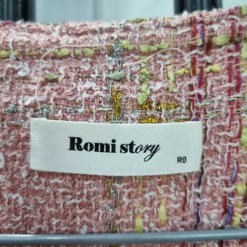 [BUNJANG] Romi Story Pink Tweed Jacket / Romi Story 핑크 트위드 자켓