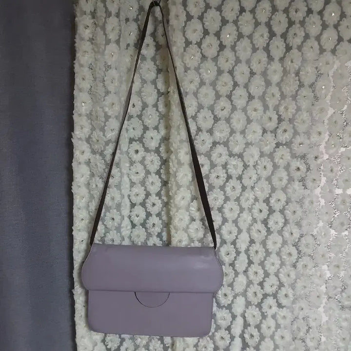 [BUNJANG] Roksanda Lavender Caviar Leather Crossbody Bag / 록산다 라벤더 컬러 가죽 크로스백