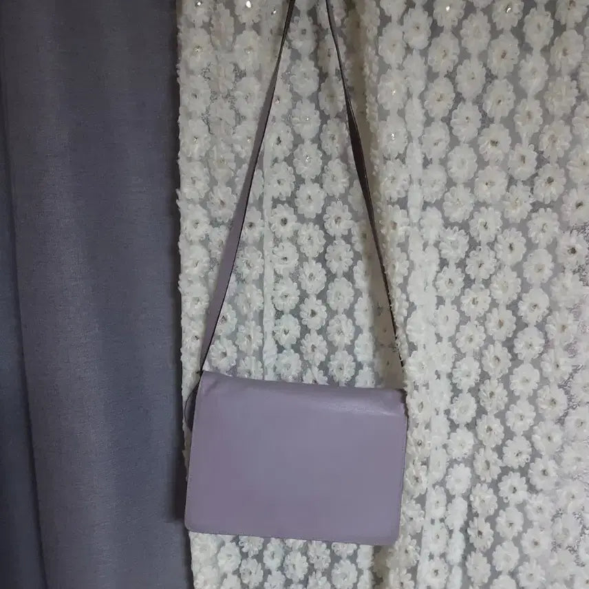 [BUNJANG] Roksanda Lavender Caviar Leather Crossbody Bag / 록산다 라벤더 컬러 가죽 크로스백